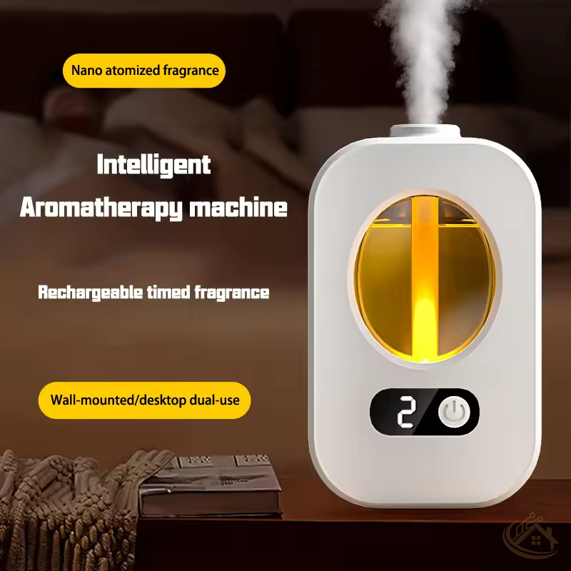 Smart Waterless Aromatherapy Diffuser — Rechargeable Nano Scent Atomizer with Timer